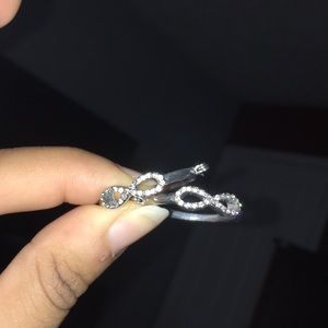 Silver earrings